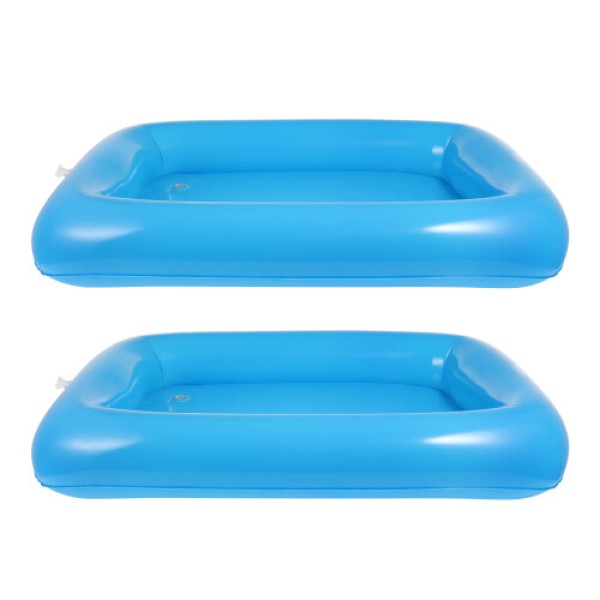 2 Pieces 30 X 22.4 Inches Inflatable Bar Pool with Tray